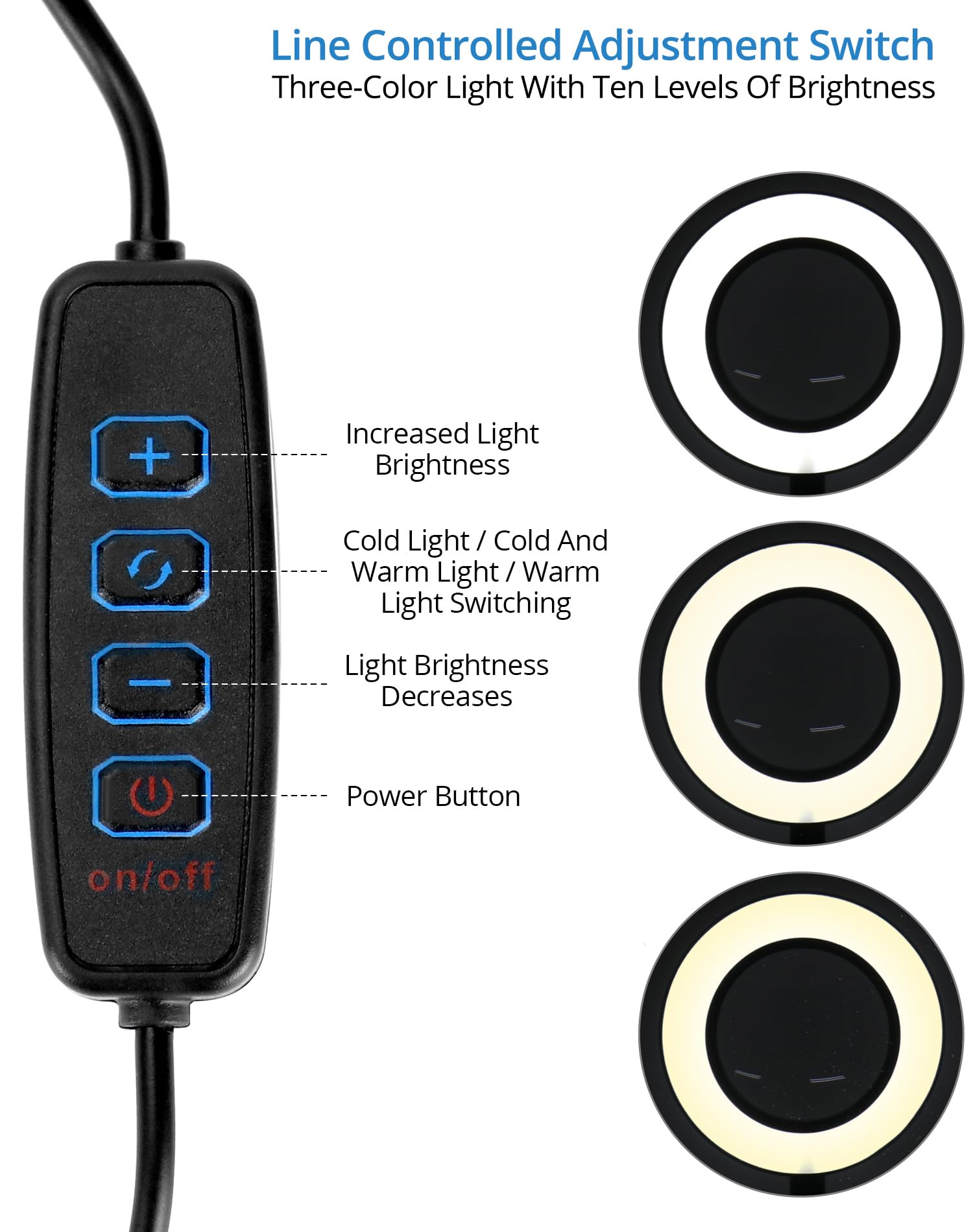 QWORK® Lutowanie z trzeciej ręki, z lampą powiększającą LED 6X, 4 ramionami pomocniczymi do lutowania, 4 kolumnami PCB