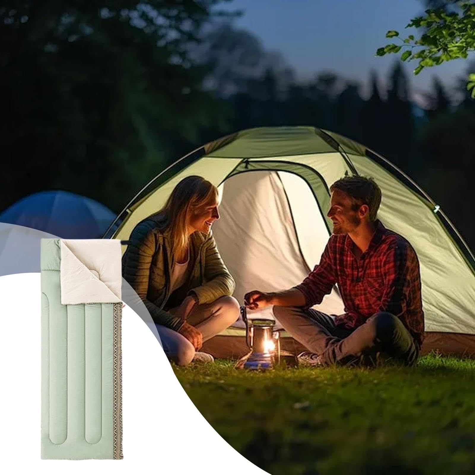 Trwała torba na spanie na kemping, do spania dla dorosłych, na zimno, poliester, niezbędny element wyposażenia outdoorowego na lato, zimę, jesień, 74,8 x 29,53 cala