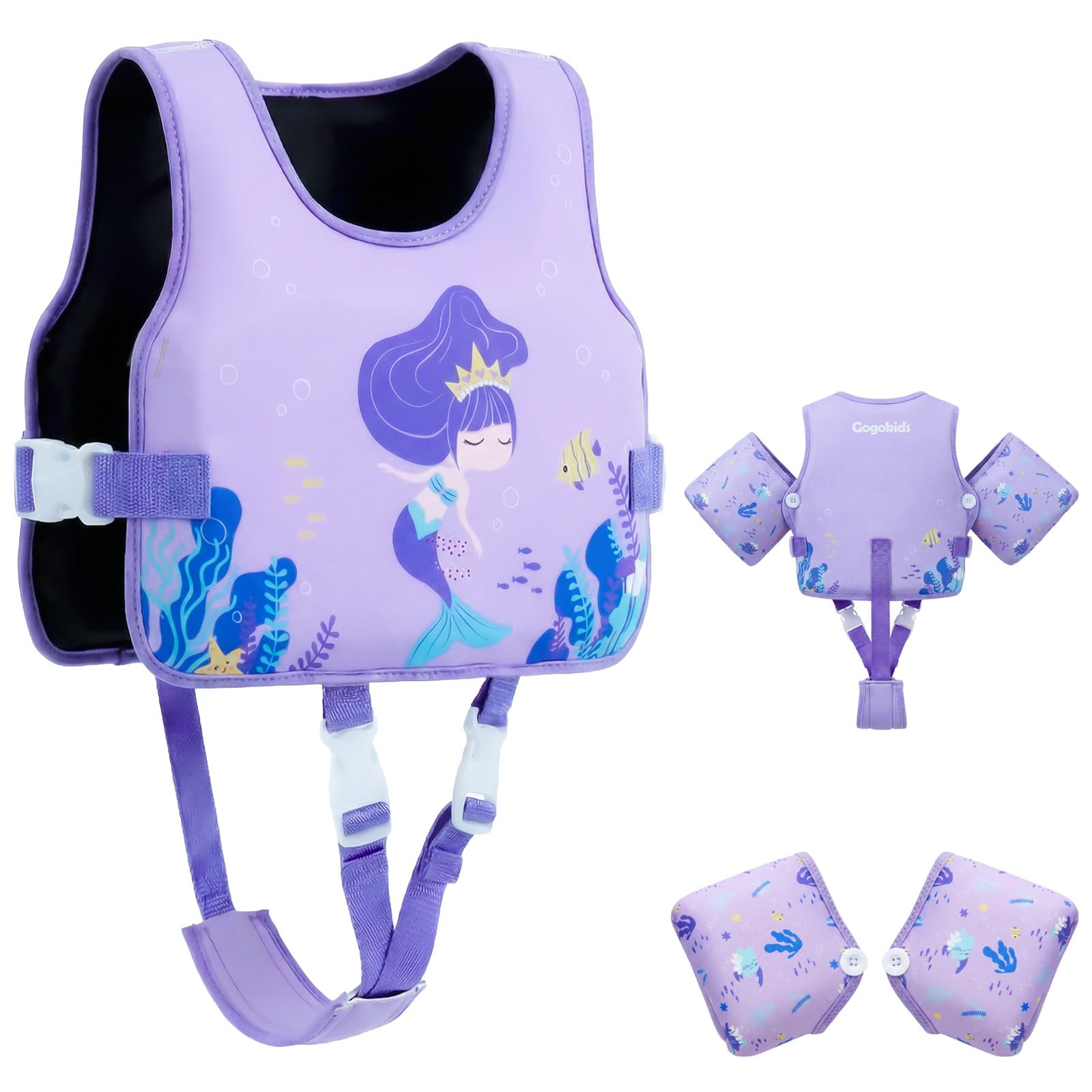 Gogokids Puddle Float Jumper 24-66 Pounds, Toddler Swim Vest Kids Floaties
