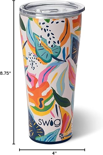 Miniatura 10 de Swig Life Vaso aislado de 32 onzas, vaso de café de viaje con tapa, apto para vasos, termo de acero inoxidable, vaso de 32 onzas, taza de café