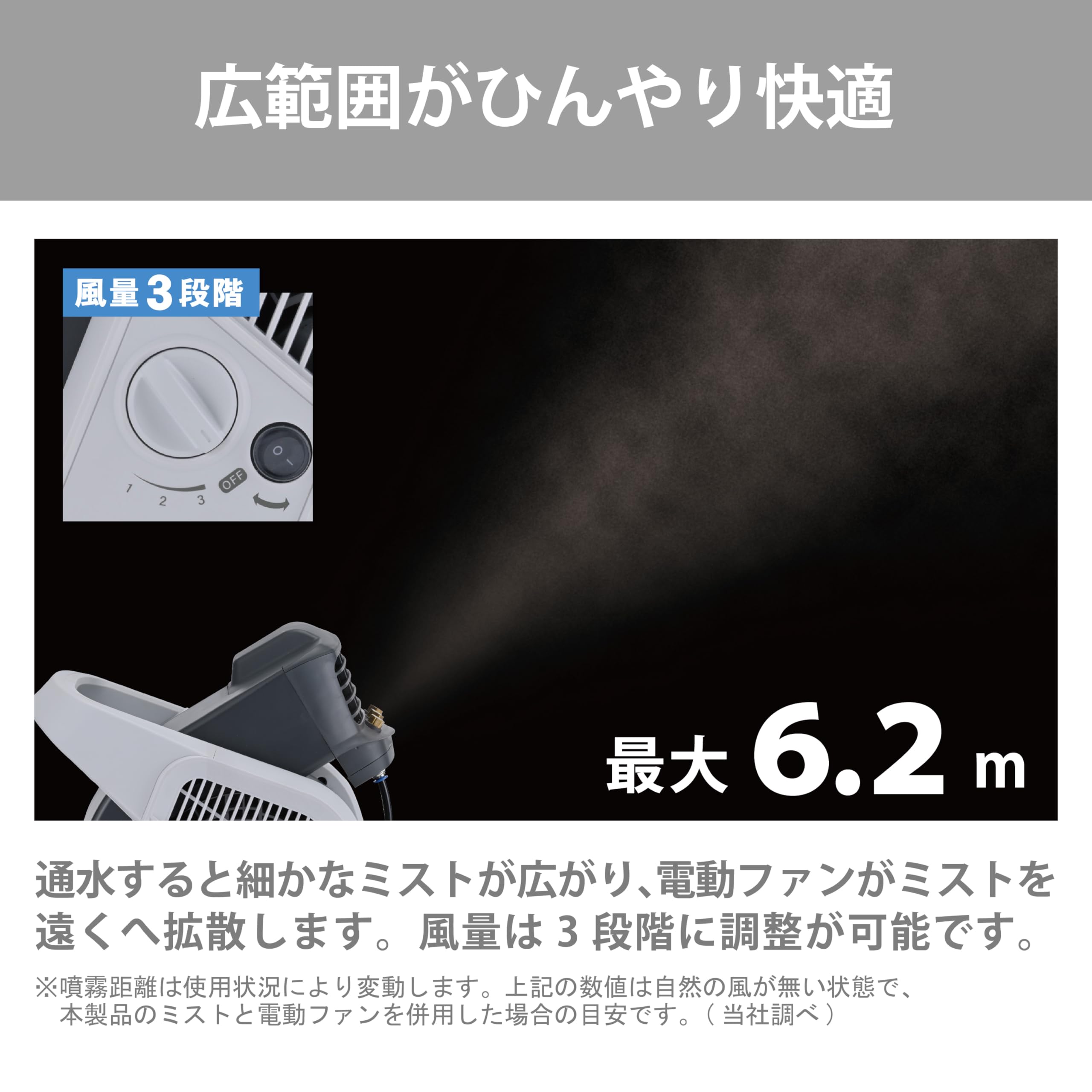 Amazon.co.jp: グリーンライフ(GREEN LIFE) 電動ミストファン 風向き