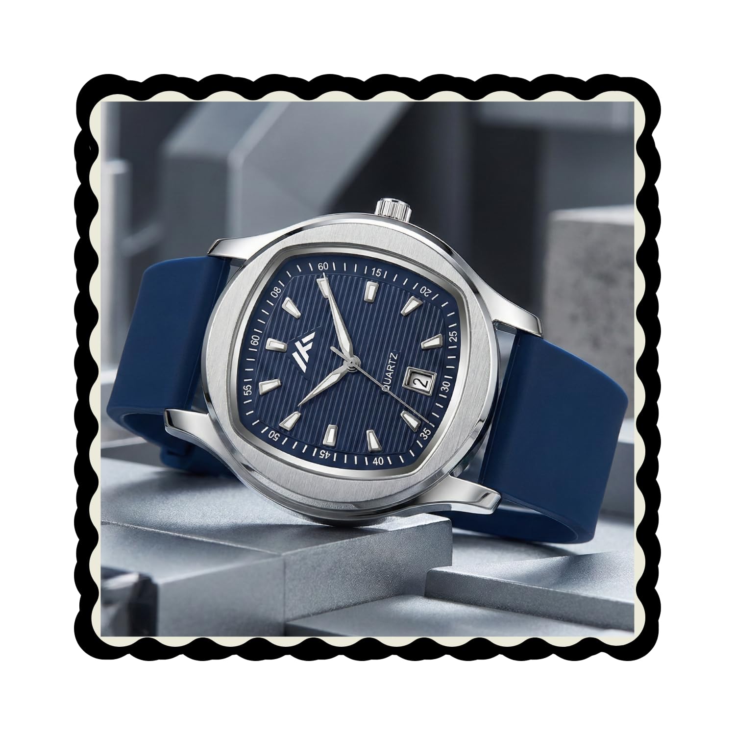 papio Men’s Analog Wrist Watch with Silicone Strap | Quartz Movement | Square Dial | Date Display | Stylish Casual & Formal Watch for Men (MT-906-To-910)-picture-35