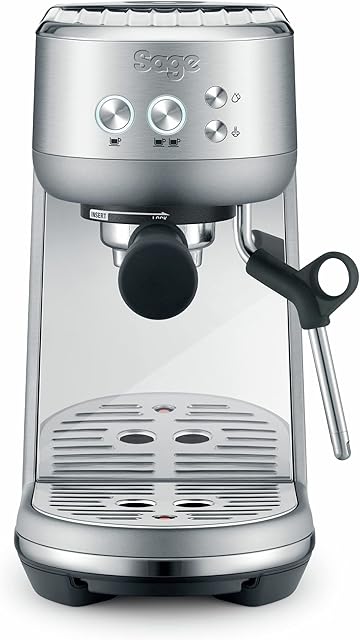 Sage The Bambino® Espresso Machine, Coffee Machine with Milk Frother, SES450BSS, Stainless Steel