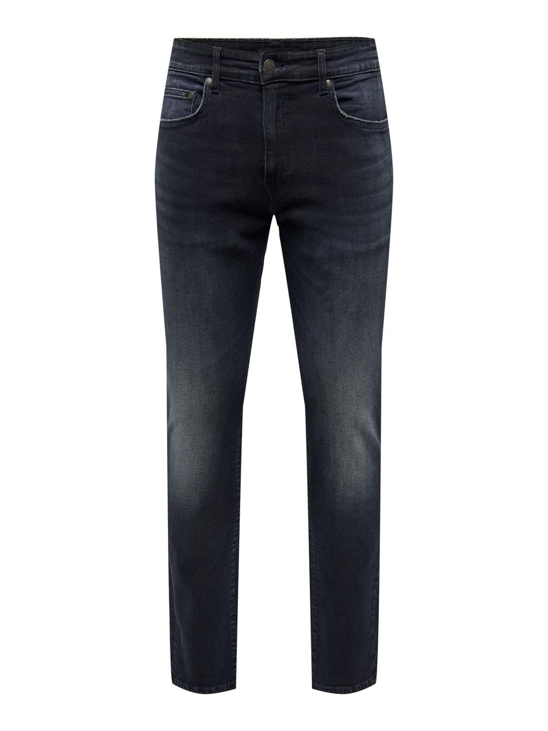 ONLY & SONS Mens Onsloom Blue Black 6921 DNM Noos Slim Fit Jeans, Blue Black Denim, 33W / 30L UK