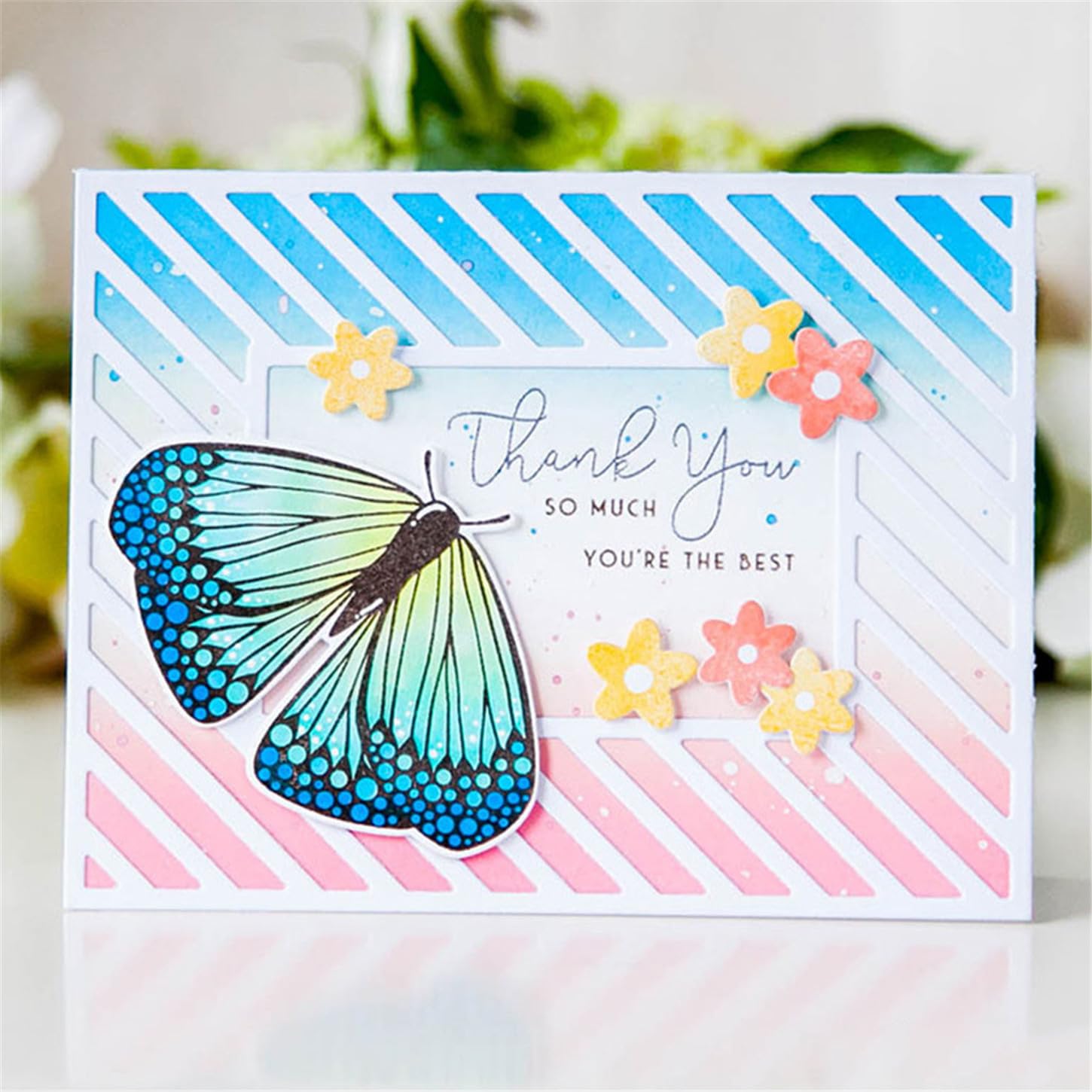 Metal Scrapbooking Dies - 3D Background Stencils -32