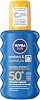 NIVEA SUN Protect & Moisture Sun Spray SPF 30 200 ml, Moisturising Suncream Spray with SPF 30, Advanced Sunscreen Providing Immediate UVA UVB