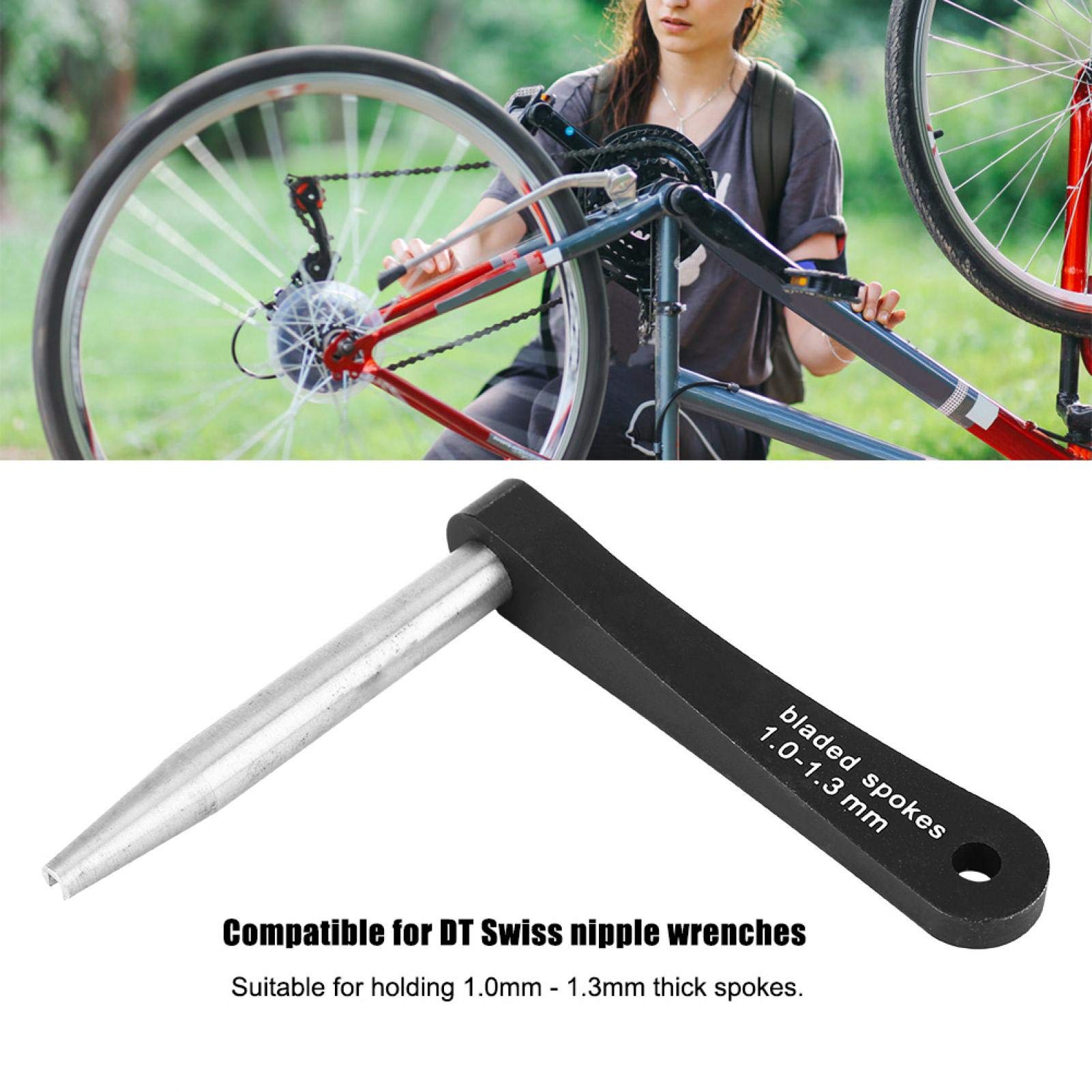 Strumento Portaraggi In Lega Di Alluminio Per Raggi Da 1,0 A 1,3 Mm - Attrezzo Per Riparazione Ruote Bici - 2