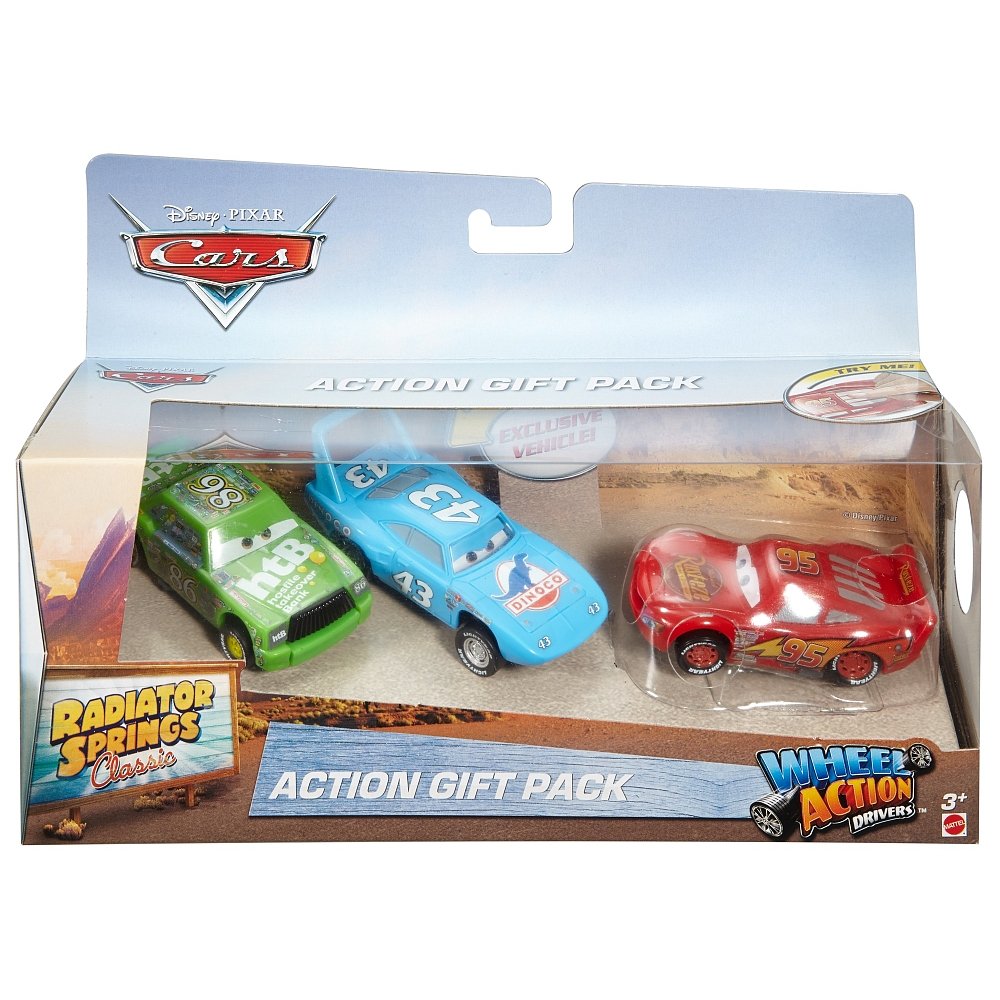 Cars Disney FBT10 3-Piece Gift Set Radiator Springs Lightning