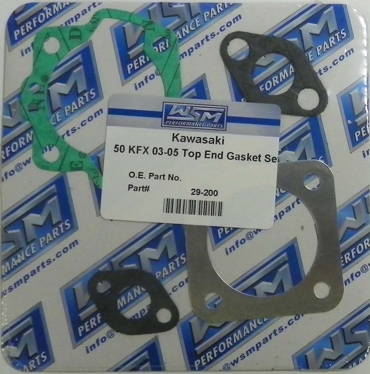 Kawasaki Top End Gasket Kit Model 50 KFX 2003-2006 ATV WSM 29-200