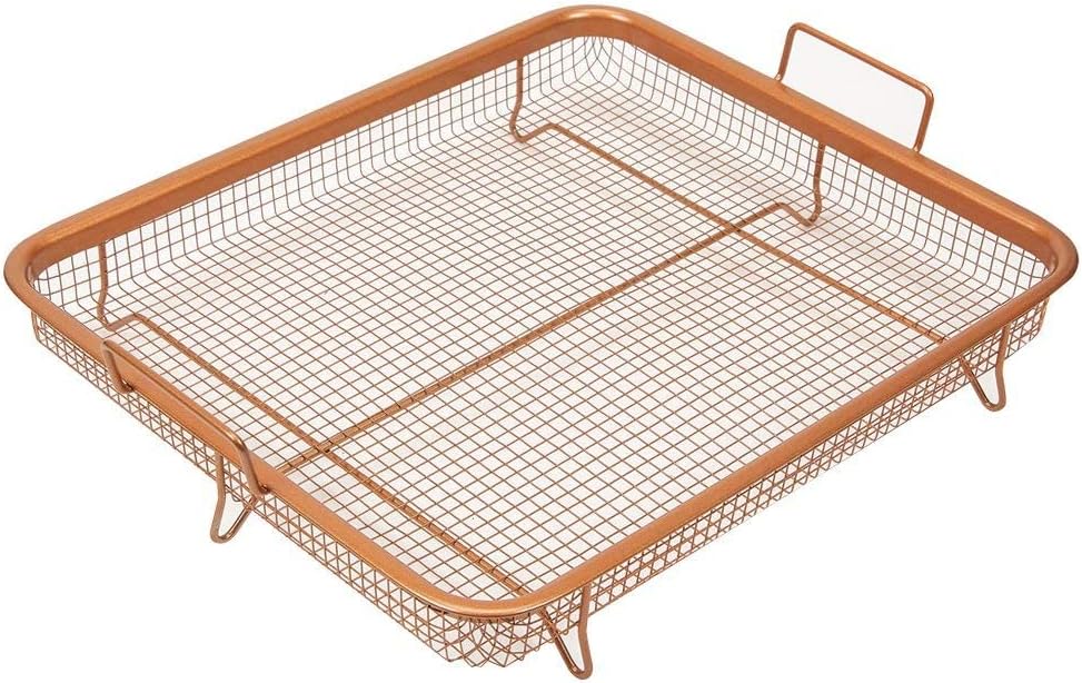Copper Chef Nonstick Copper Crisper Pan, 12 x 18 Inch Deluxe, 2-Piece Set, Copper