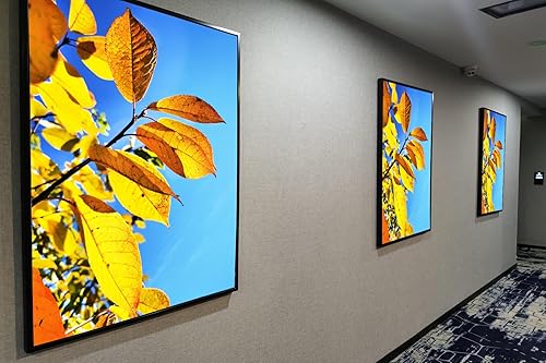 Miniatura 3 de Aynoo Portarretratos de 18 x 24 pulgadas, color negro, juego de 1 portarretratos de 18 x 24 pulgadas, hecho de madera, marcos de fotos negros de