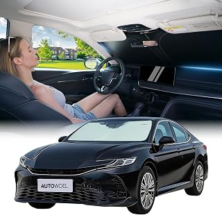 Cooling Windshield Sun Shade Beige 240T Heat Shield Foldable 64"x 32"