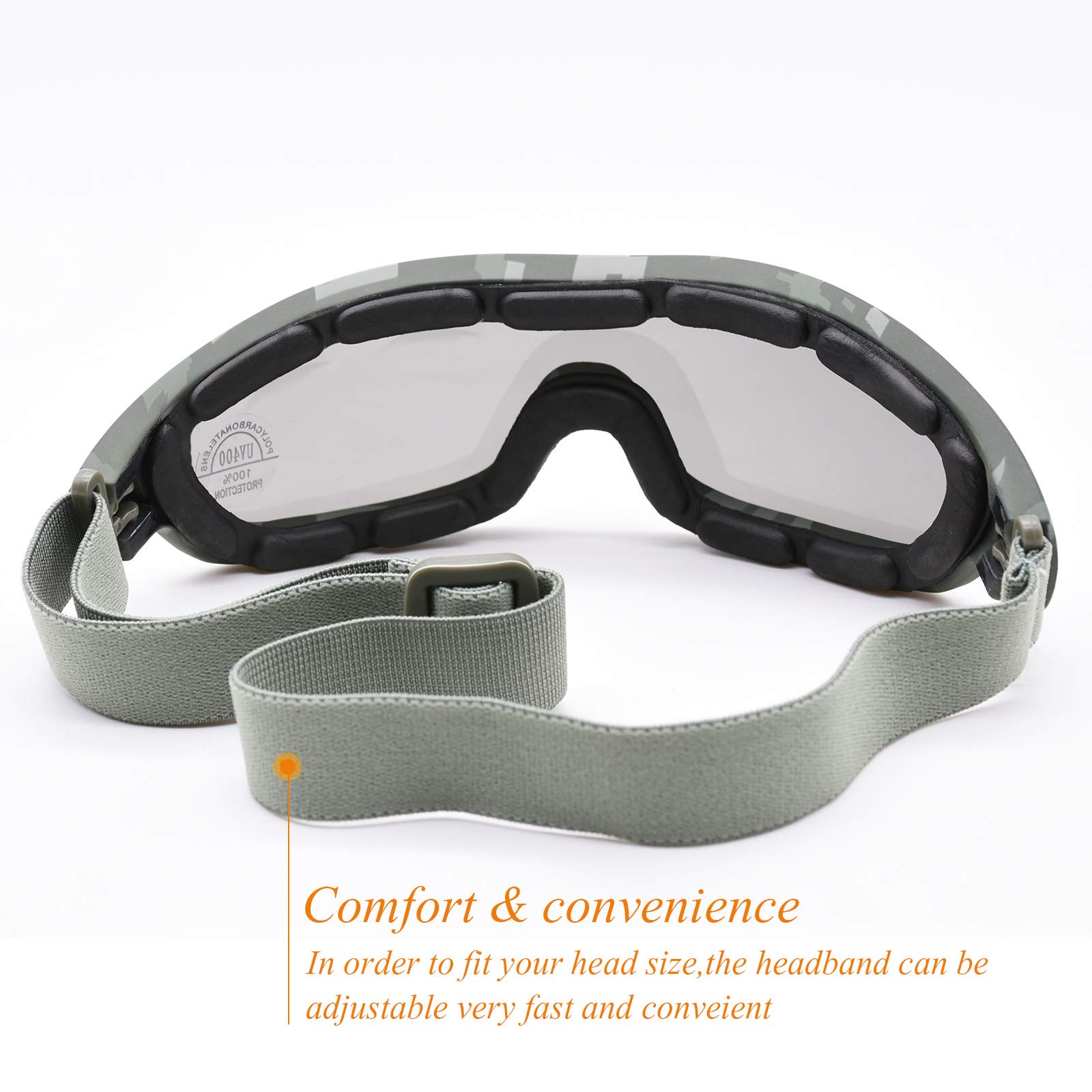 Gafas de protección UV para exteriores, gafas de sol militares, gafas tácticas