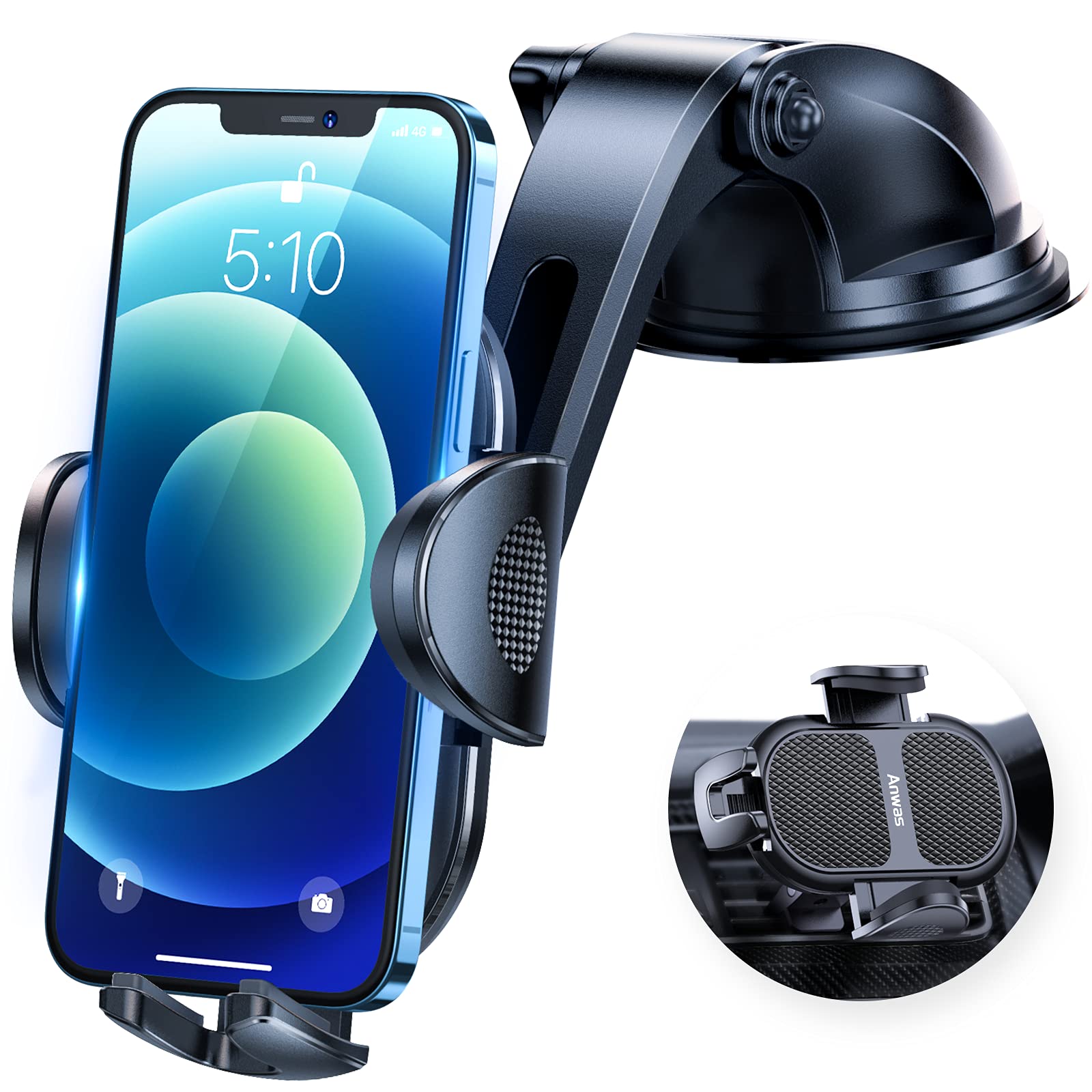 Buy Dash Car Phone Holder No Block Come with Strong Sticky Pad