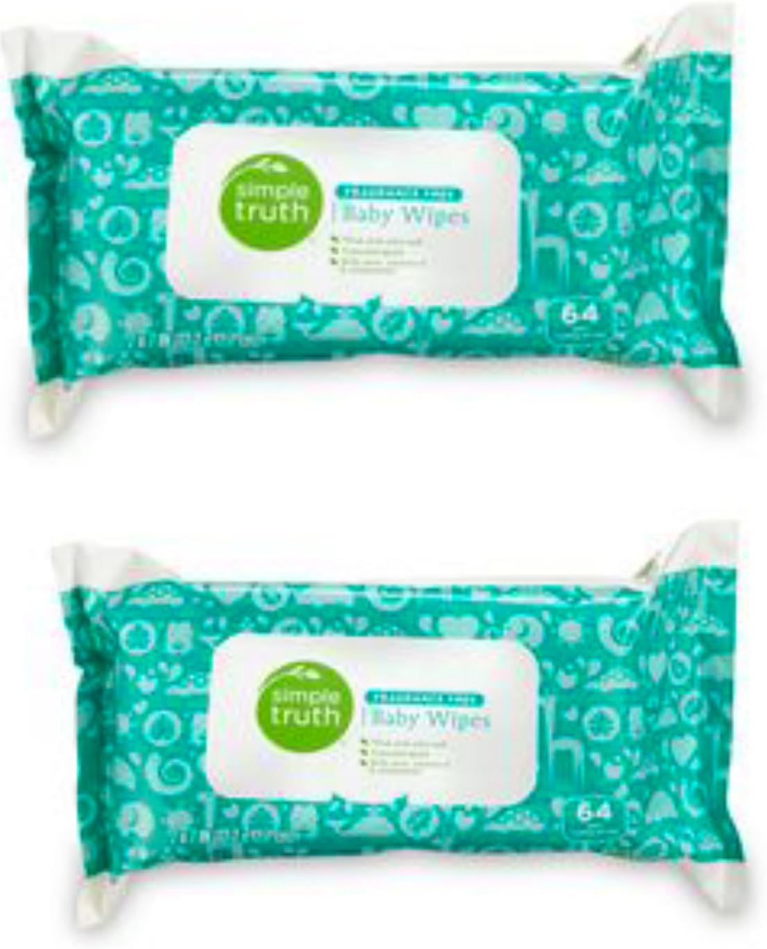 SIMPLE TRUTHAll Natural Baby Wipes 64 count (2 pack)