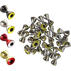 Aventik 40pcs Dumbbell Fish Eyes for Fly Tying