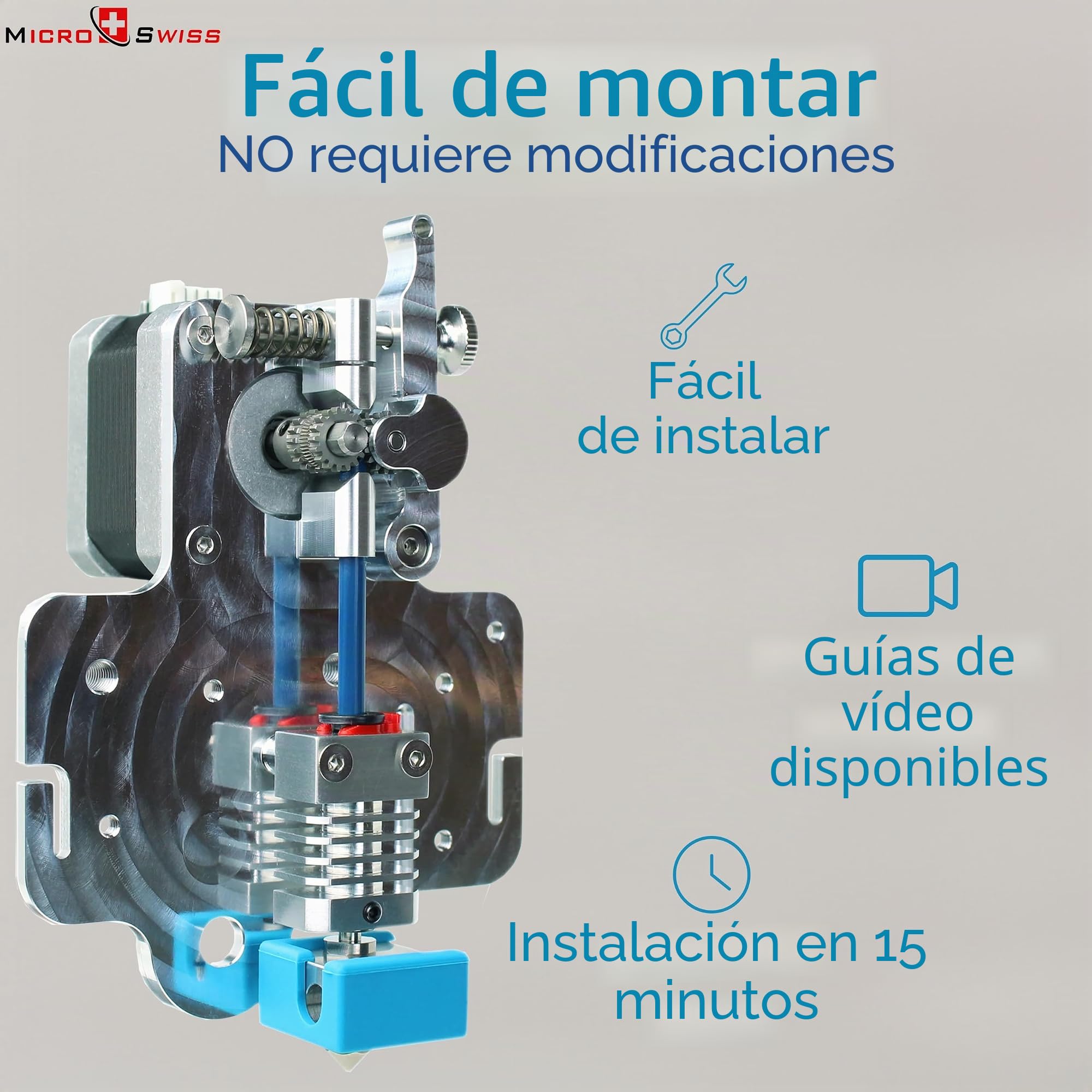 Micro Swiss Extrusora directa con Hotend para Creality Ender 5