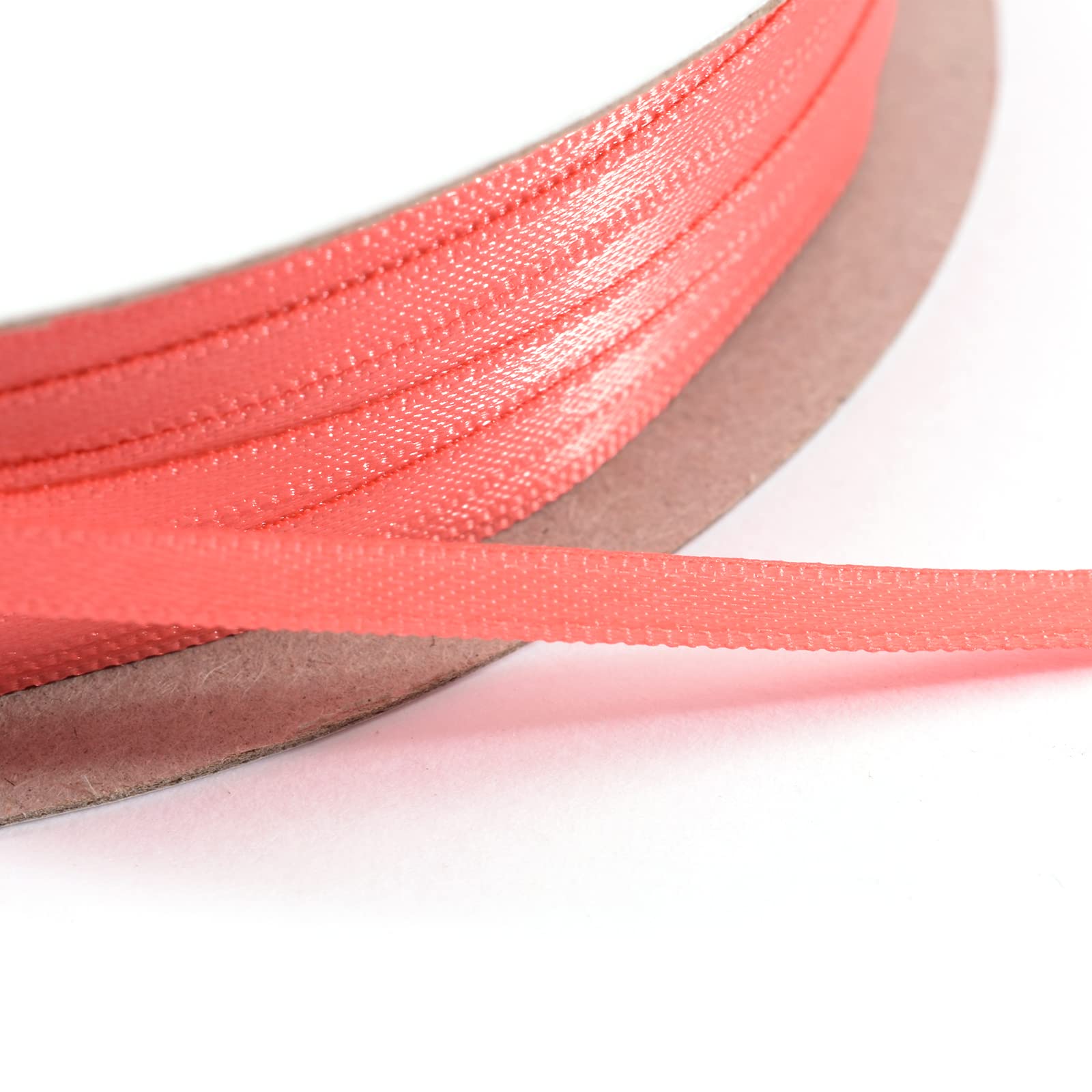 Vaessen Creative Satinband 3mmx100m Pastell Rot, Schleifenband, Dekoband, Bänder zum Basteln, Stoffbänder für Hochzeit, Taufe Und Geburtstagsgeschenke