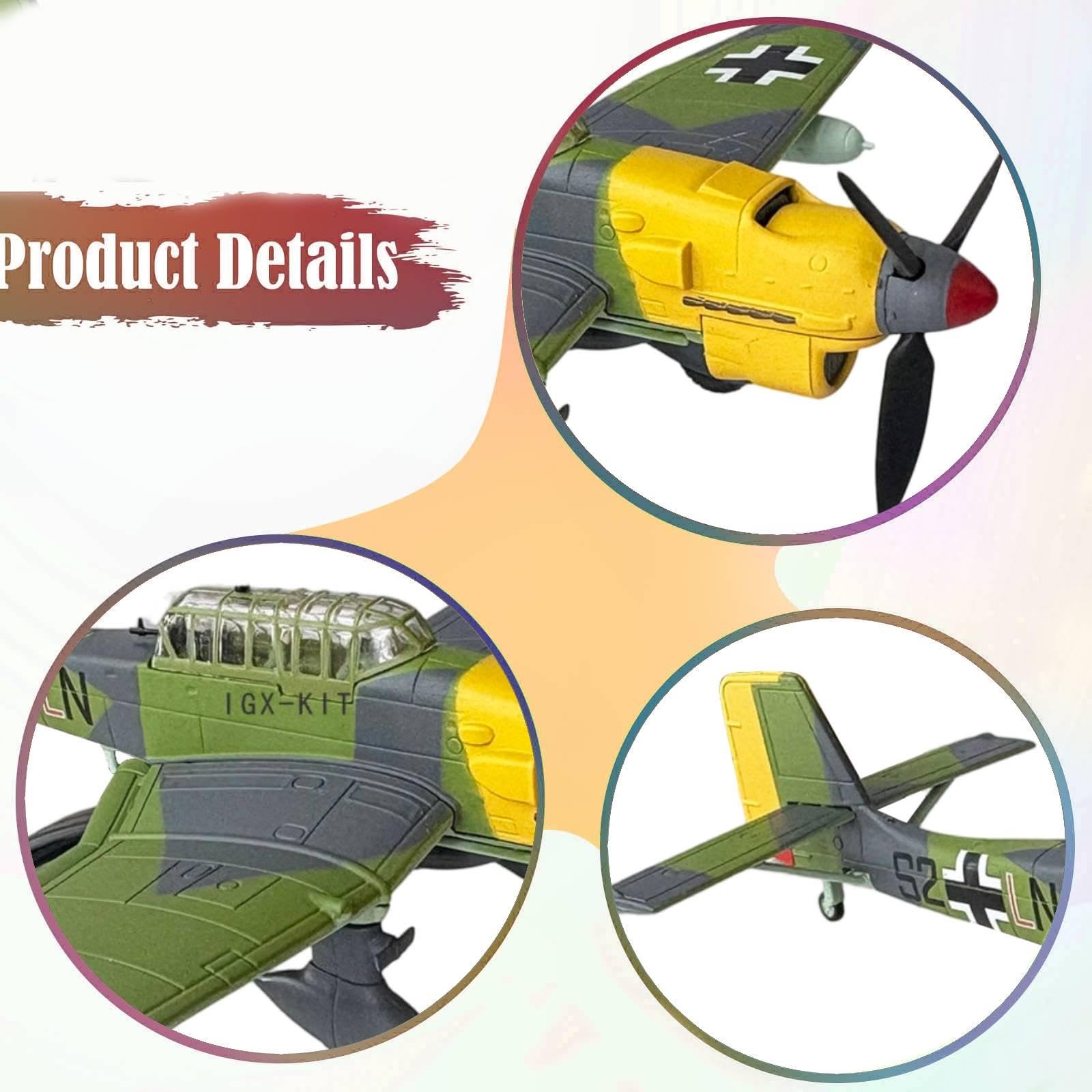 Kit di Modellismo di Un Aereo in 1:72. Kit di Modellismo di Un Aereo da Caccia. Ideale per Decorare Soggiorni E Case, Style a