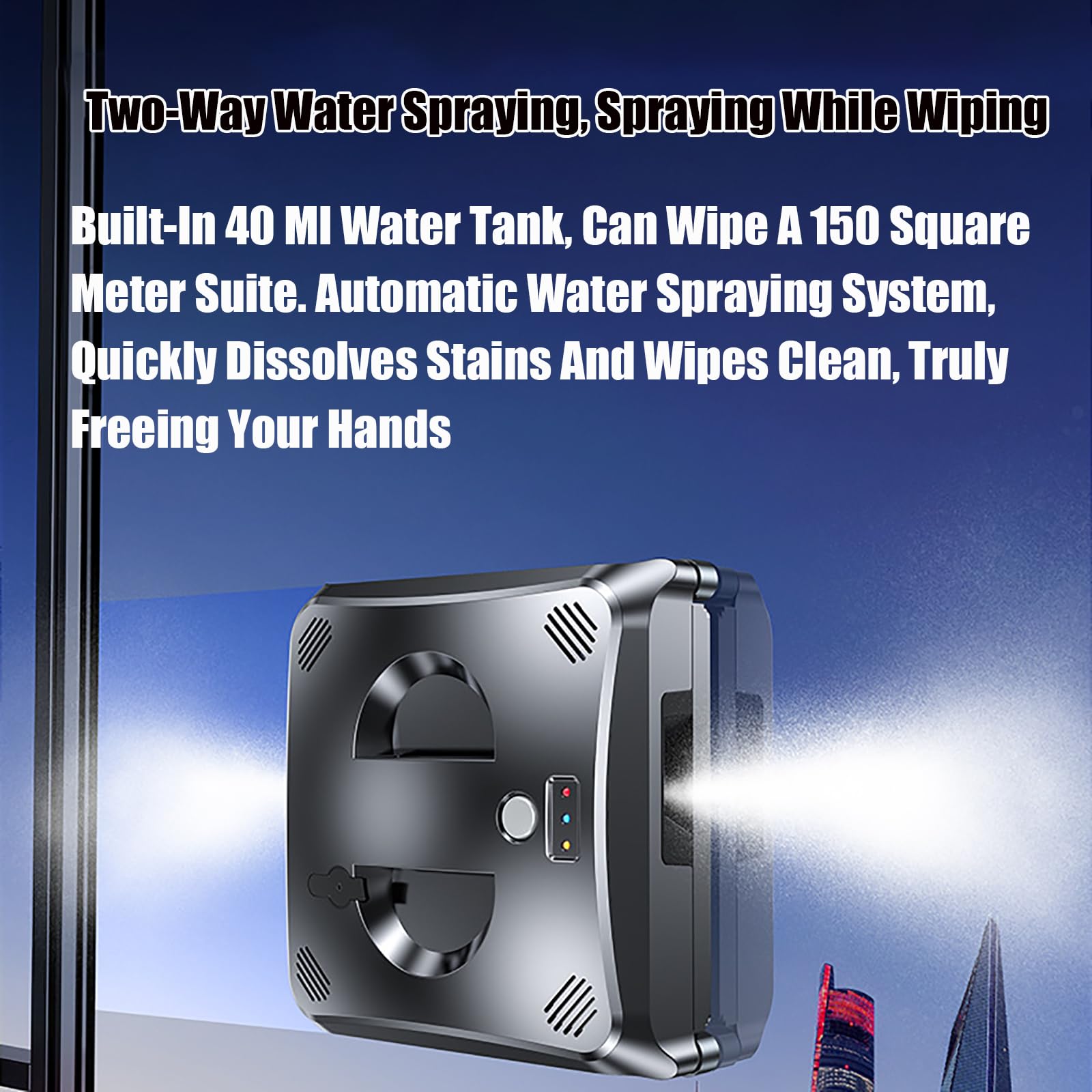 Lavavetri Automatico, Assorbimento Dell'aspirapolvere+aspirazione 3000 Pa, Protezione dallo Spegnimento, Telecomando Wireless E App, Bassa Rumorosità,Black