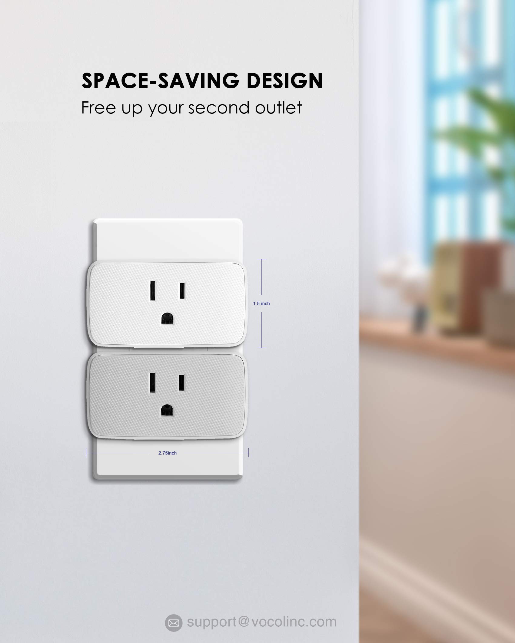 Dimmer Switch VOCOlinc Smart Plug Mini Siri WiFi Outlet Socket