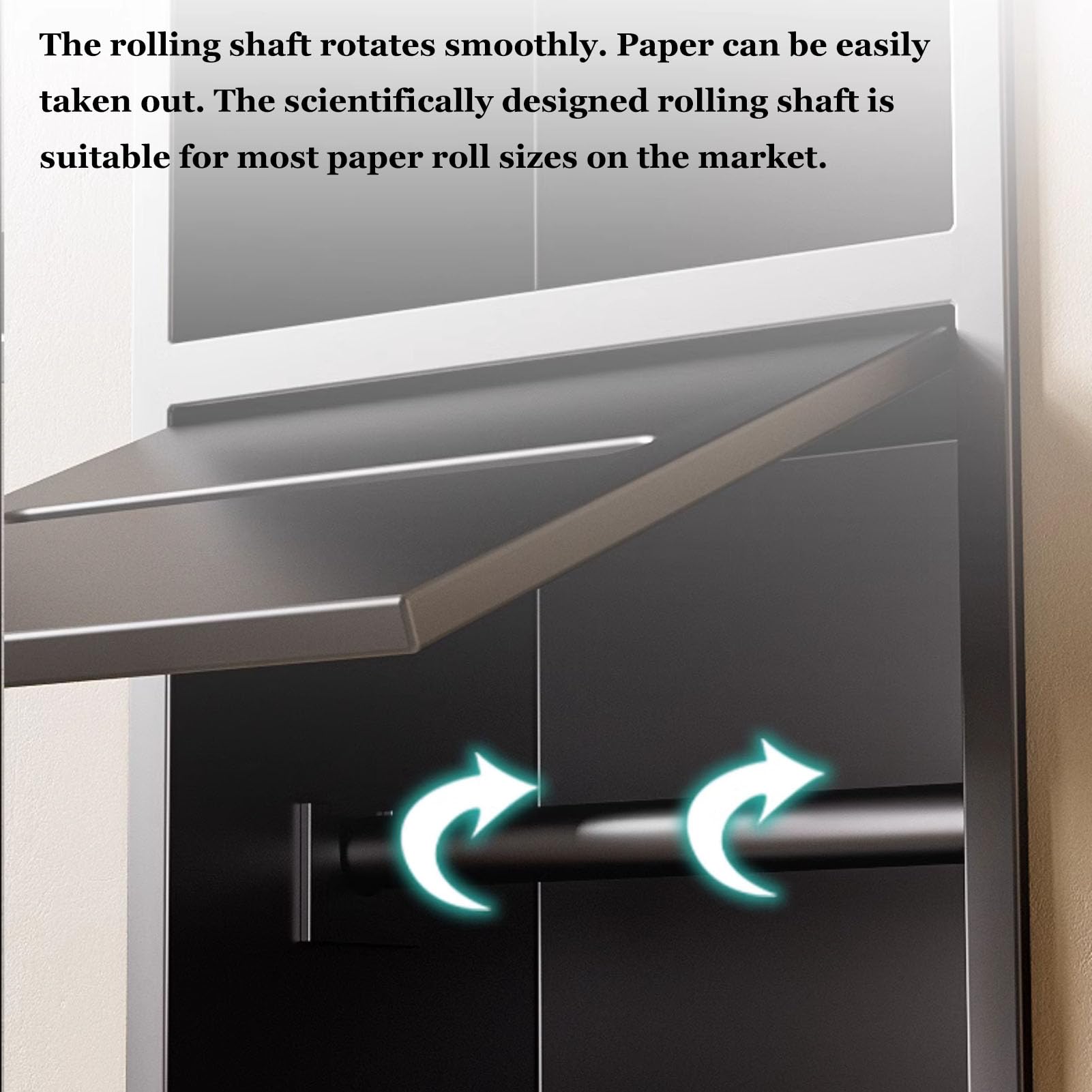 Armadietto da bagno in acciaio inox con mensola, impermeabile, portaoggetti da doccia integrato per articoli da toeletta, carta igienica, organizer per spazi bagno