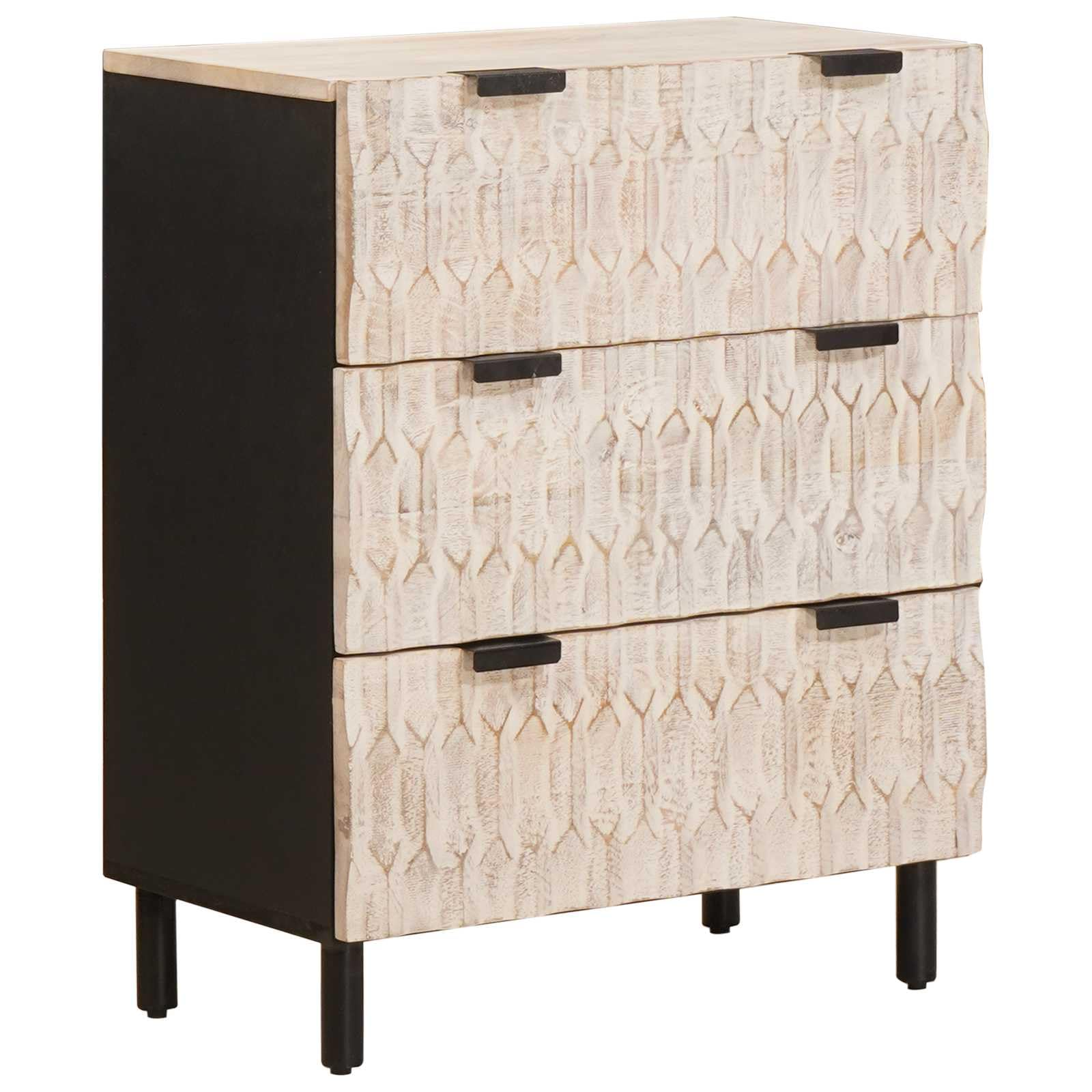 Buffet 2 Pieces 60 x 33 x 75 cm Bois de Manguier Massif