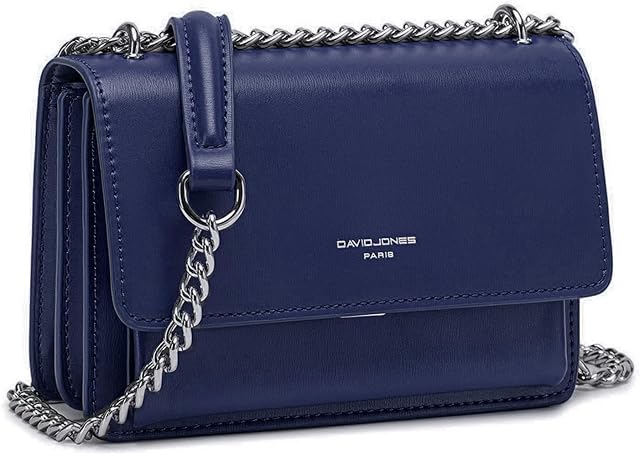 David Jones - Mała damska torba na ramię - Mini etui na telefon komórkowy ze sztywnej skóry PU - Portmonetka na ramię - Besace Prostokąt Torba na zakupy Modne miasto