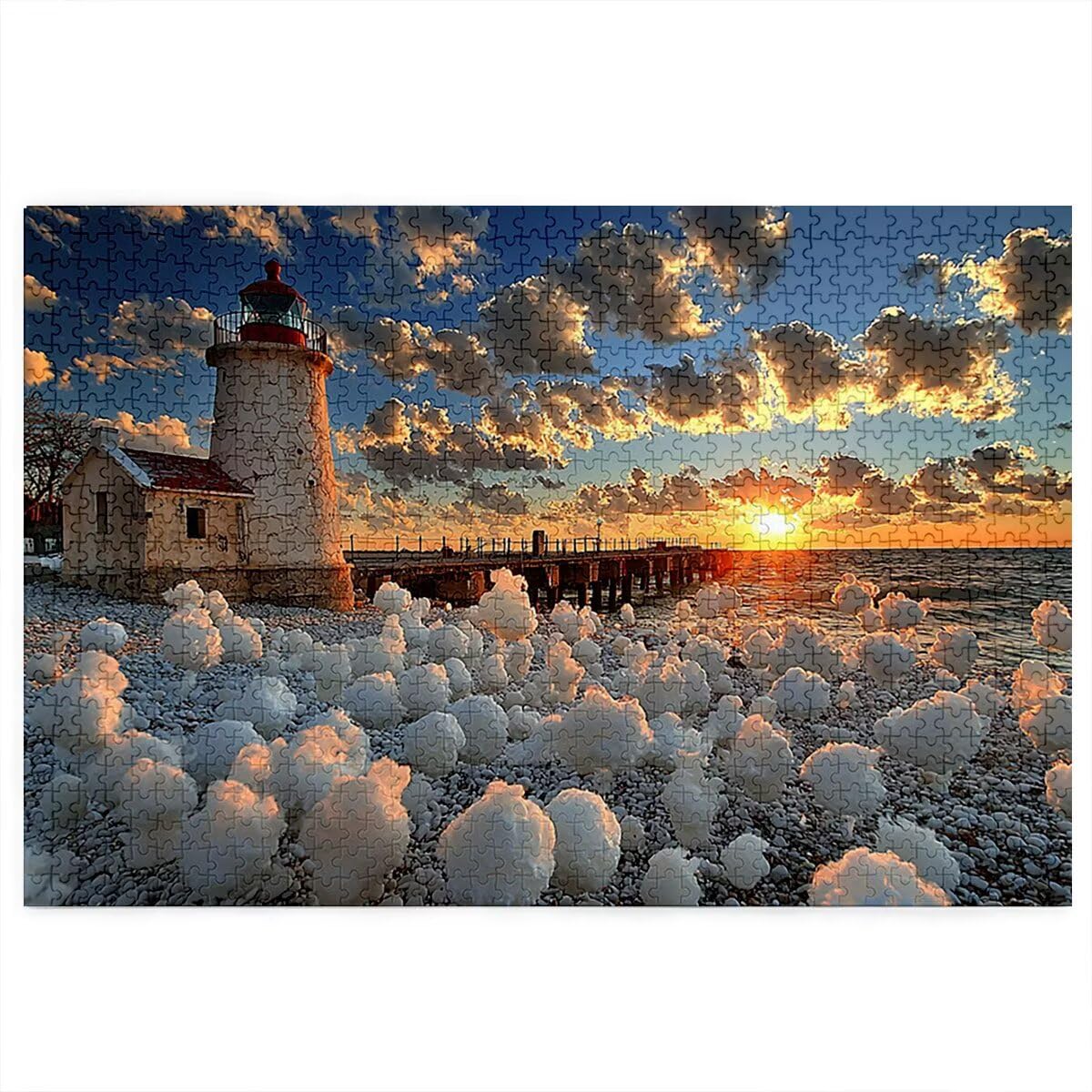 Puzzle 5000 elementów, krajobraz, zachód słońca, 5000 elementów, drewniane puzzle dla dorosłych, trudna łamigłówka, gra logiczna dla całej rodziny, dekoracja pokoju, prezenty dla kobiet B-34