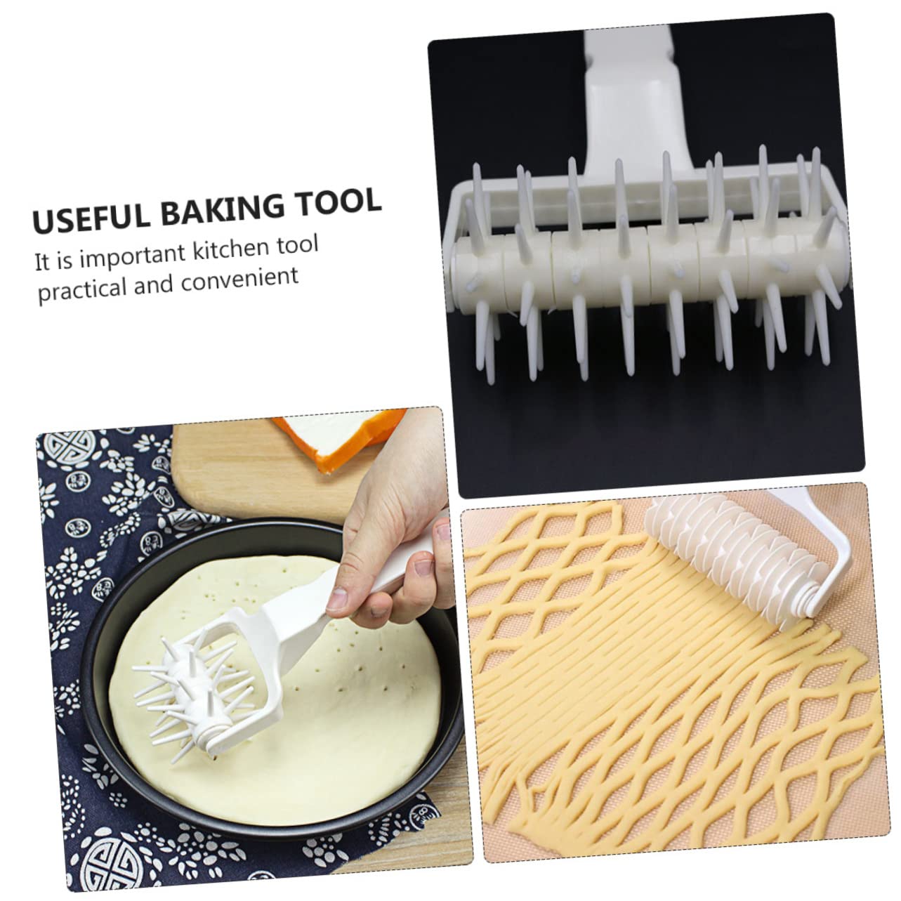 Cabilock 2 Juegos Rodillo De Pizza Estibador De Rodillos De Pastelería Perforador De Para Pizza Galletas Tuc Aguja De Pizza Herramienta Para De Pizza Páginas 2 Piezas * 2