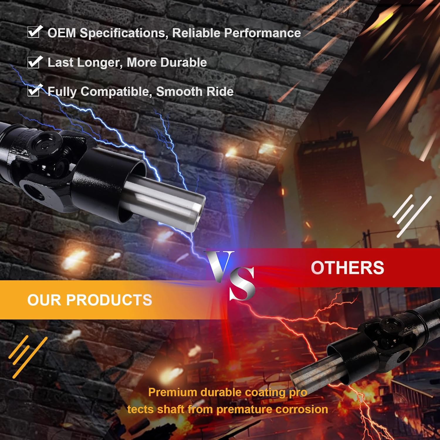 62.2" Rear Drive Shaft Assembly Fit for Subaru Outback 2005 2006 2007 2008 2009 [H4 2.5L AWD 4 Speed Automatic Trans] Complete Driveshaft Replaces 27111AG11A, 27111AG15A