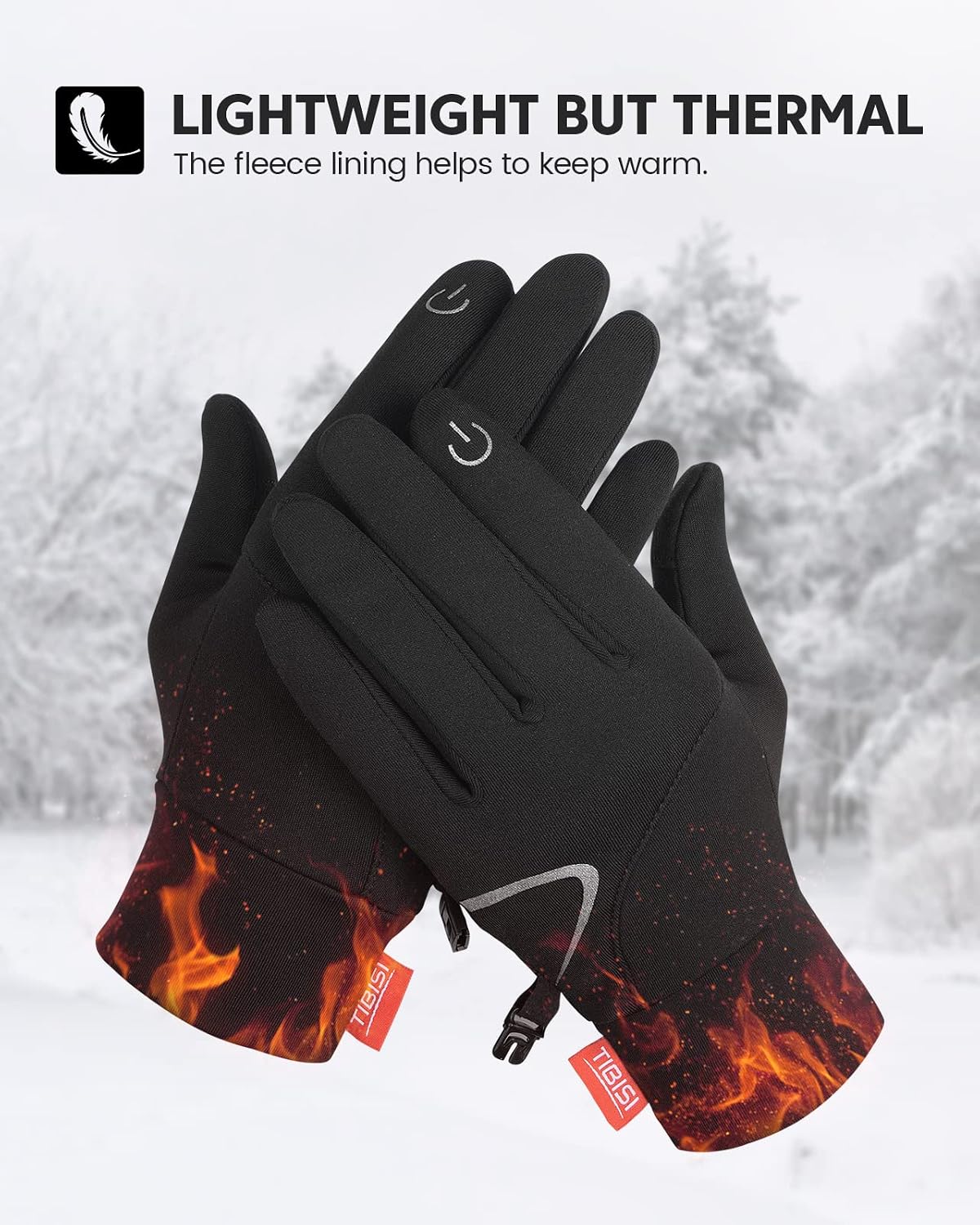 Benirap Winter Gloves Men Women Touchscreen Warm Gloves Windproof Thermal Gloves for Runing Driving Cycling Texting