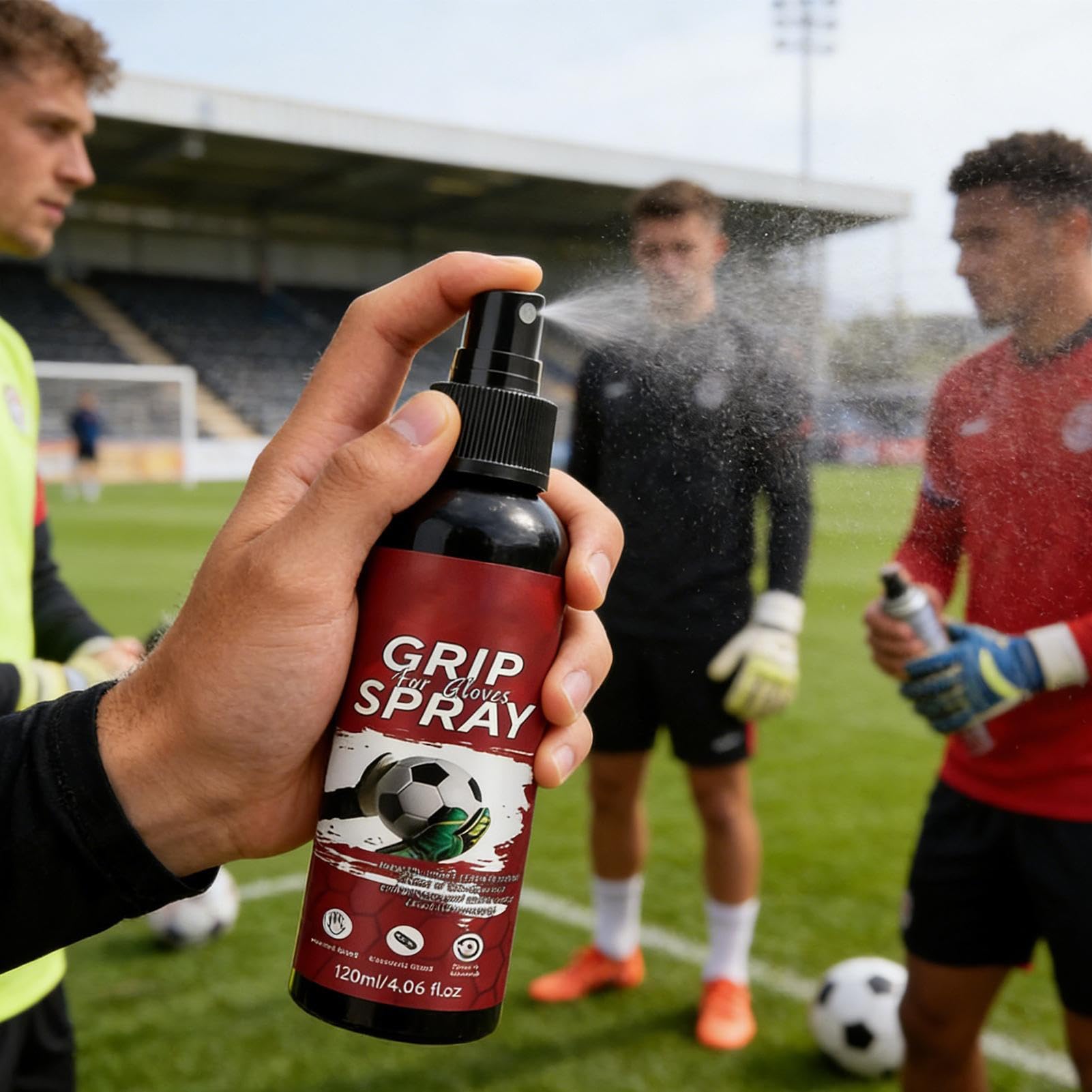 Spray Antideslizante para Guantes de Portero 120ml Secado Rápido Fútbol Baloncesto