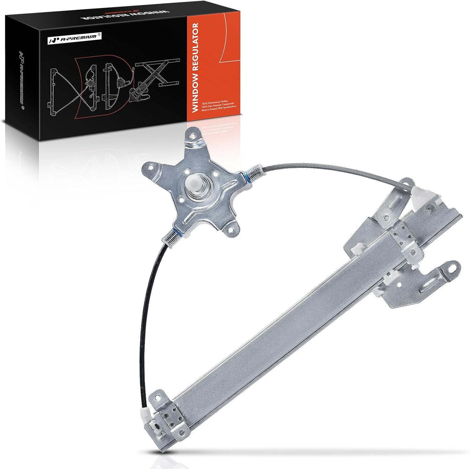 A-Premium Manual Window Regulator Rear Passenger Side Compatible with Nissan Sentra 1991 1992 1993 1994