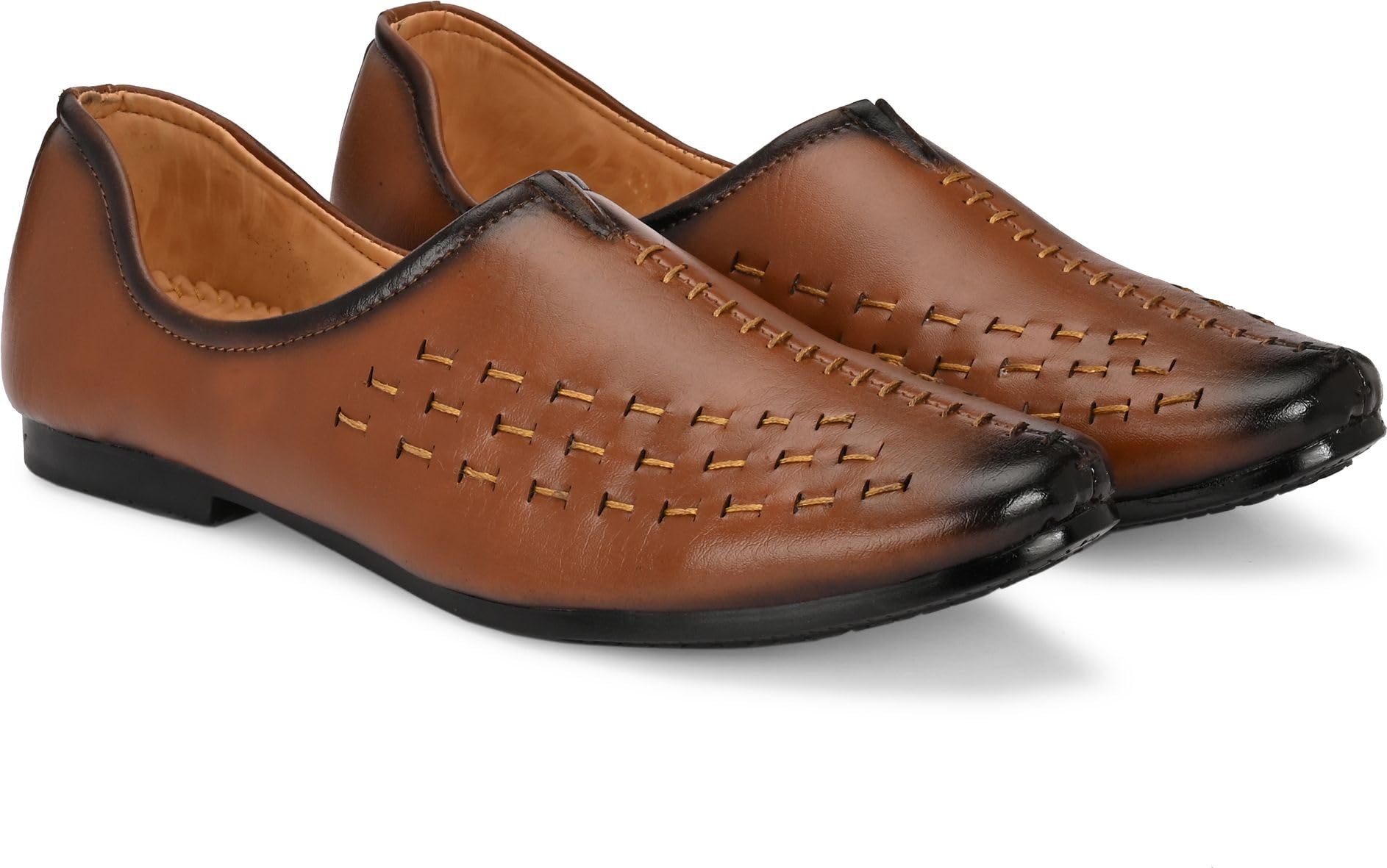 vellinto PINDARA Men’s Traditional Mojari Jutti Ethnic Shoes-picture-19