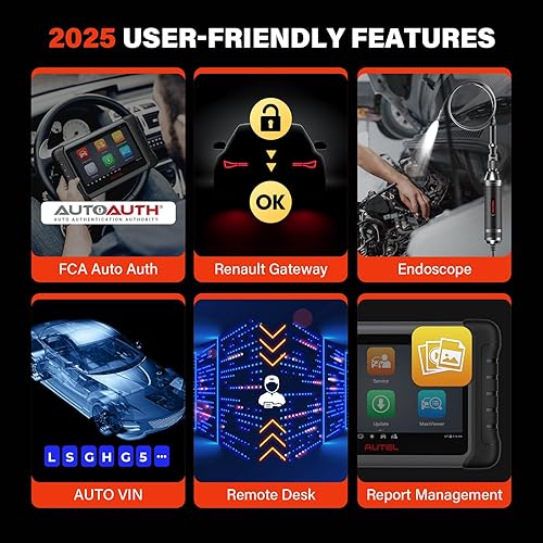 Miniatura 7 de Autel Escáner MaxiCOM MK808S: 2025 actualizado de MK808/MX808, herramienta de escaneo de control bidireccional, más de 28 servicios, todos los