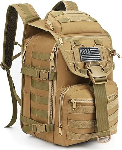Mochila táctica militar para hombre, Caqui, Mochilas tácticas