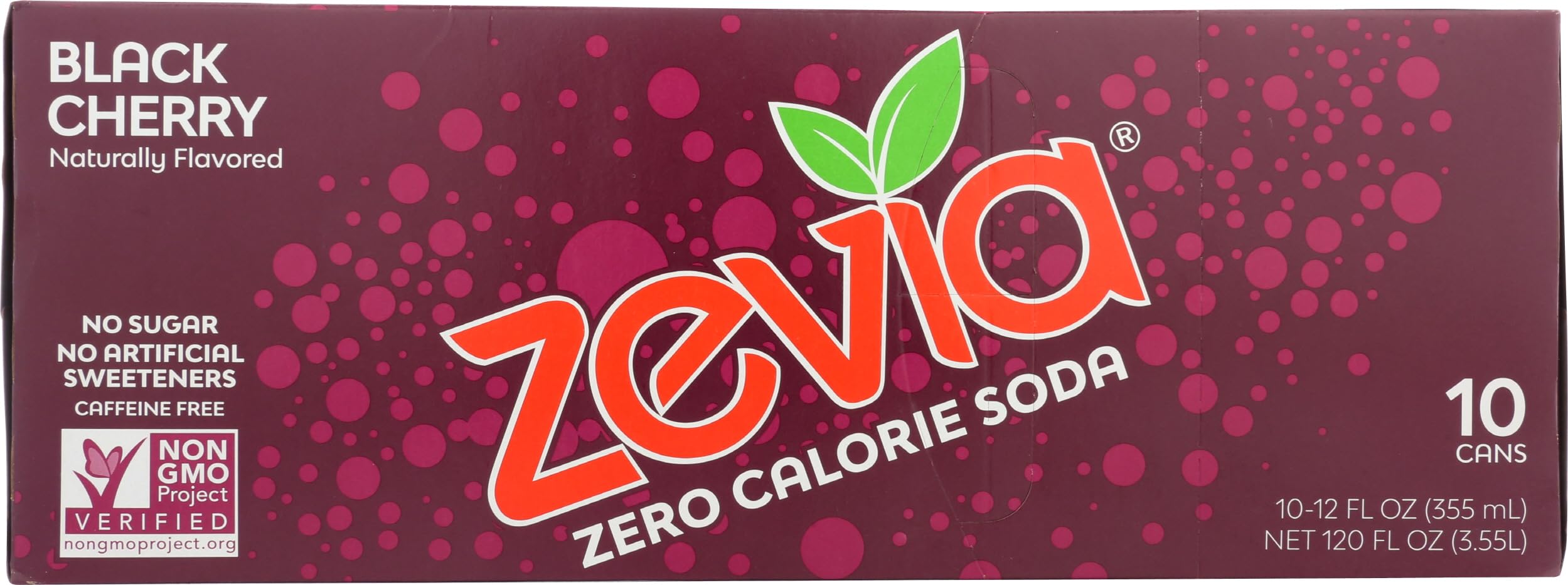Amazon.com : Zevia Black Cherry Soda 10 Pack, 12 FZ : Grocery