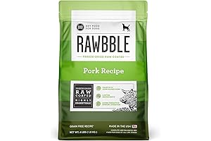 Rawbble Dry Dog Food, Pork Flavor: Fuel Your Canine with Wholesome Nutrition