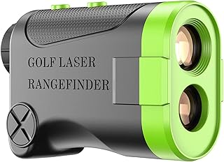JFF Golf Rangefinder,Hunting Rangefinder 6X Laser Range Finder 600M with Slope ON/Off Technology, Fast Flag-Lock, Continuous Scan Support