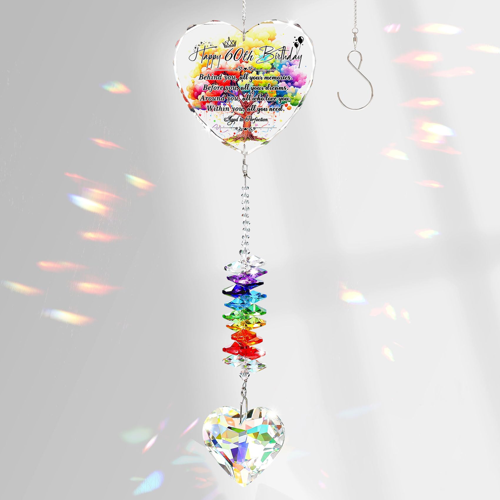 Arikyrist 60th Birthday Hanging Gift for Women Turning 60 Year Old Ornament — image 1