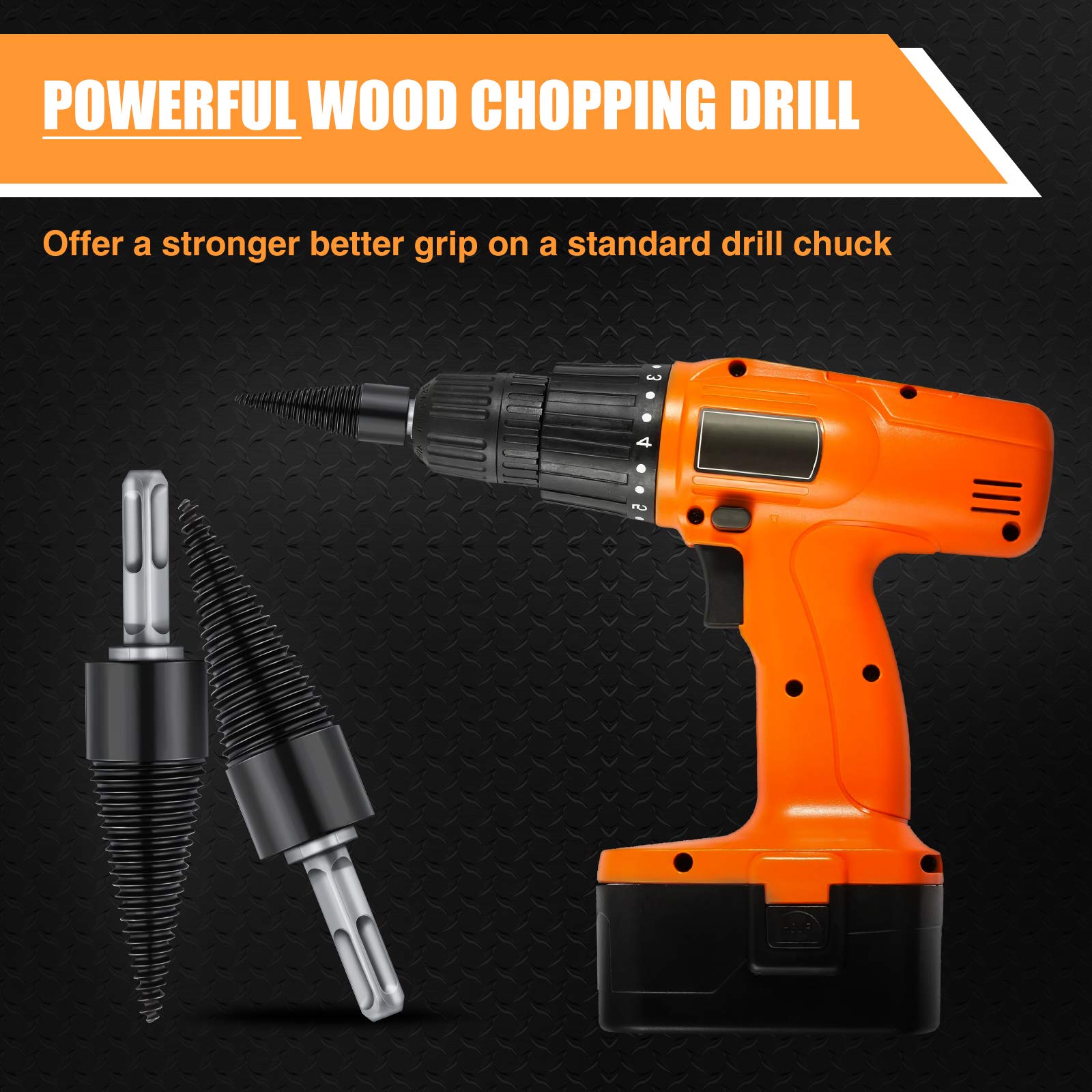 Buy Firewood Log Splitter Drill Bit Removable Wood Splitter Drill Bits