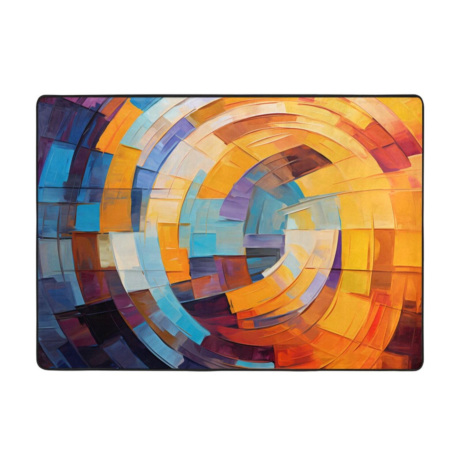 Tapis doux et moelleux anti sol froid pour salon et bureau