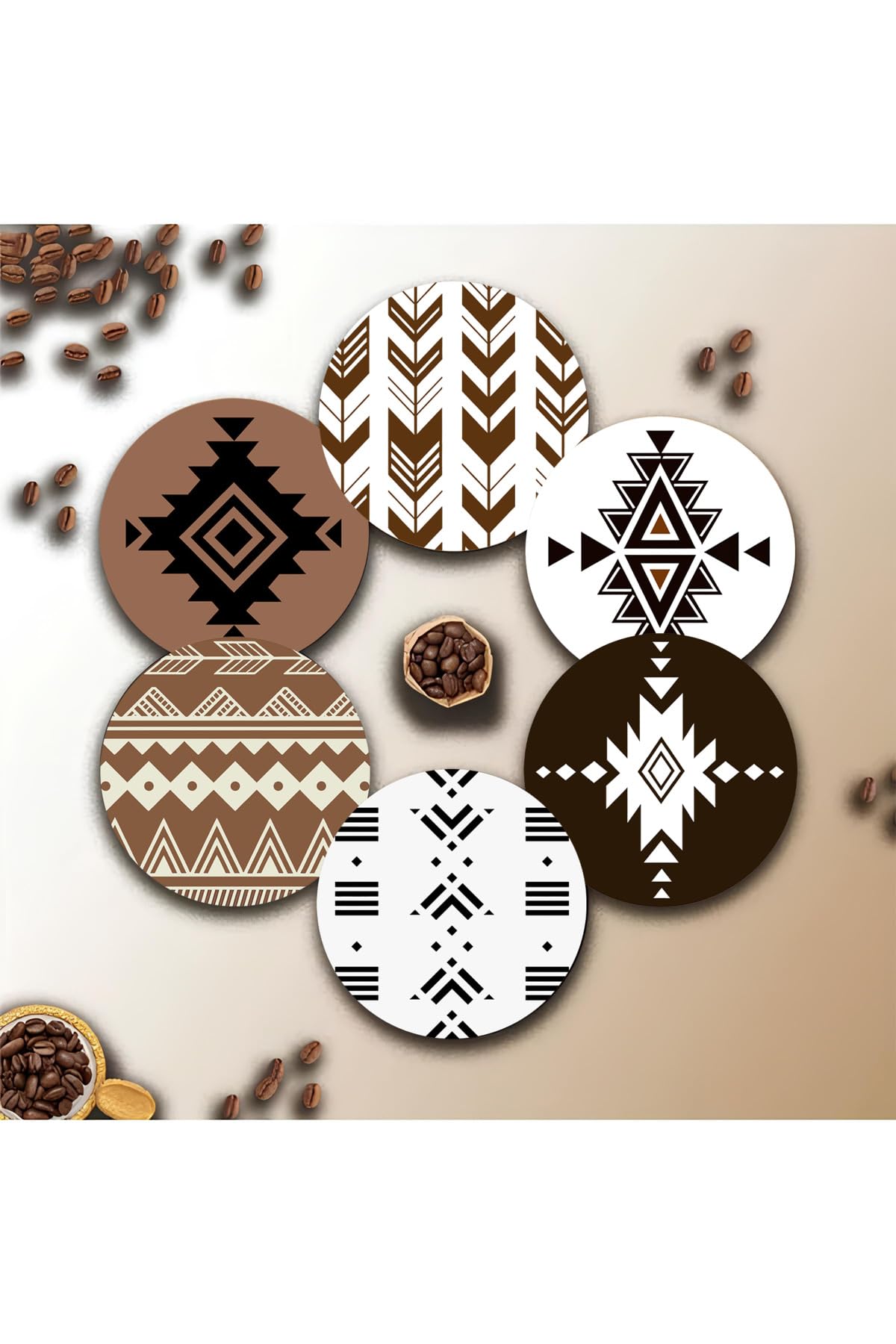 kutuTR KupaAltı – Tribal Desenler (6'lı Set) BRD-016