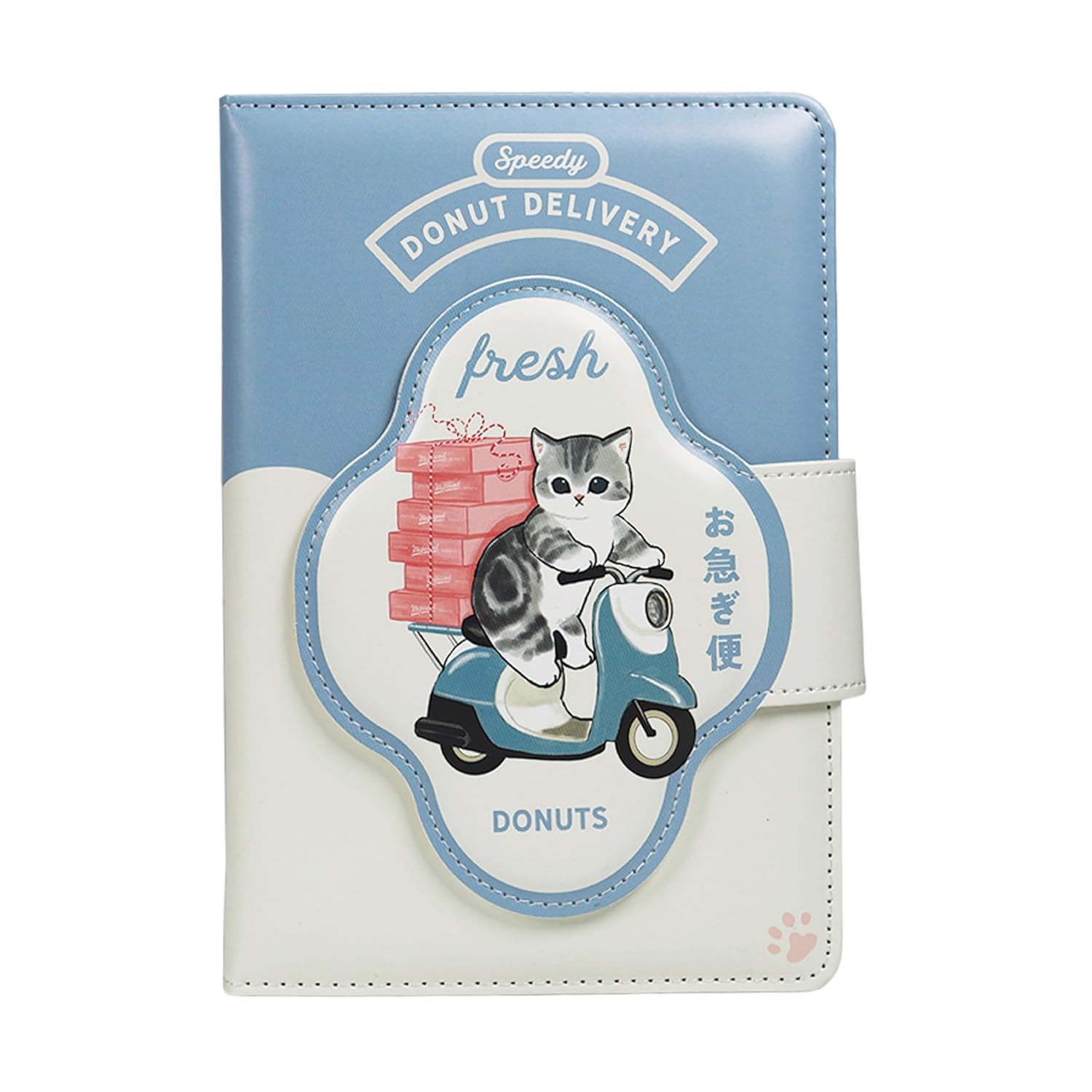 Blue Sky Studios Mofusand Notebook – Cute Kawaii Cat Journal with Premium Soft Padded Cover & Magnetic Strap - Lined Pages - Japanese Stationery Gift      Unknown Binding