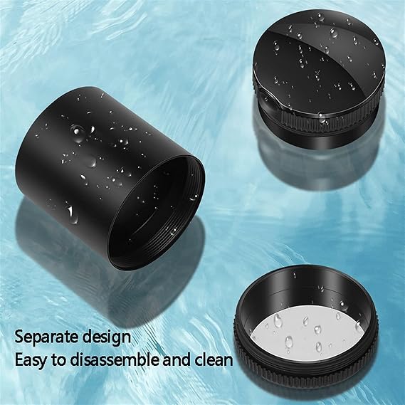 Ashtray,Creativity Ashtray Portable Metal Ashtray for Easy Clean up Detachable Stainless Steel Smokeless Ash Tray with Lid Led Light Windproof for Outdoor Office Use and Home Travel/Black