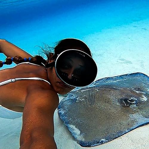 Miniatura 6 de Máscara de buceo ovalada clásica - 1 ventana, vista panorámica amplia, vidrio templado antivaho - Máscara de buceo, máscara de buceo, máscara de