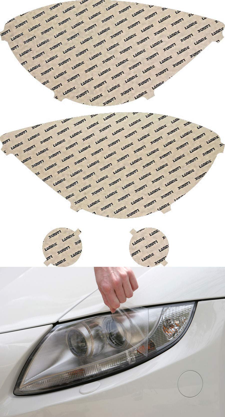 Lamin-x Custom Fit Clear Headlight Covers for Mercedes SLK-Class AMG (05-08)