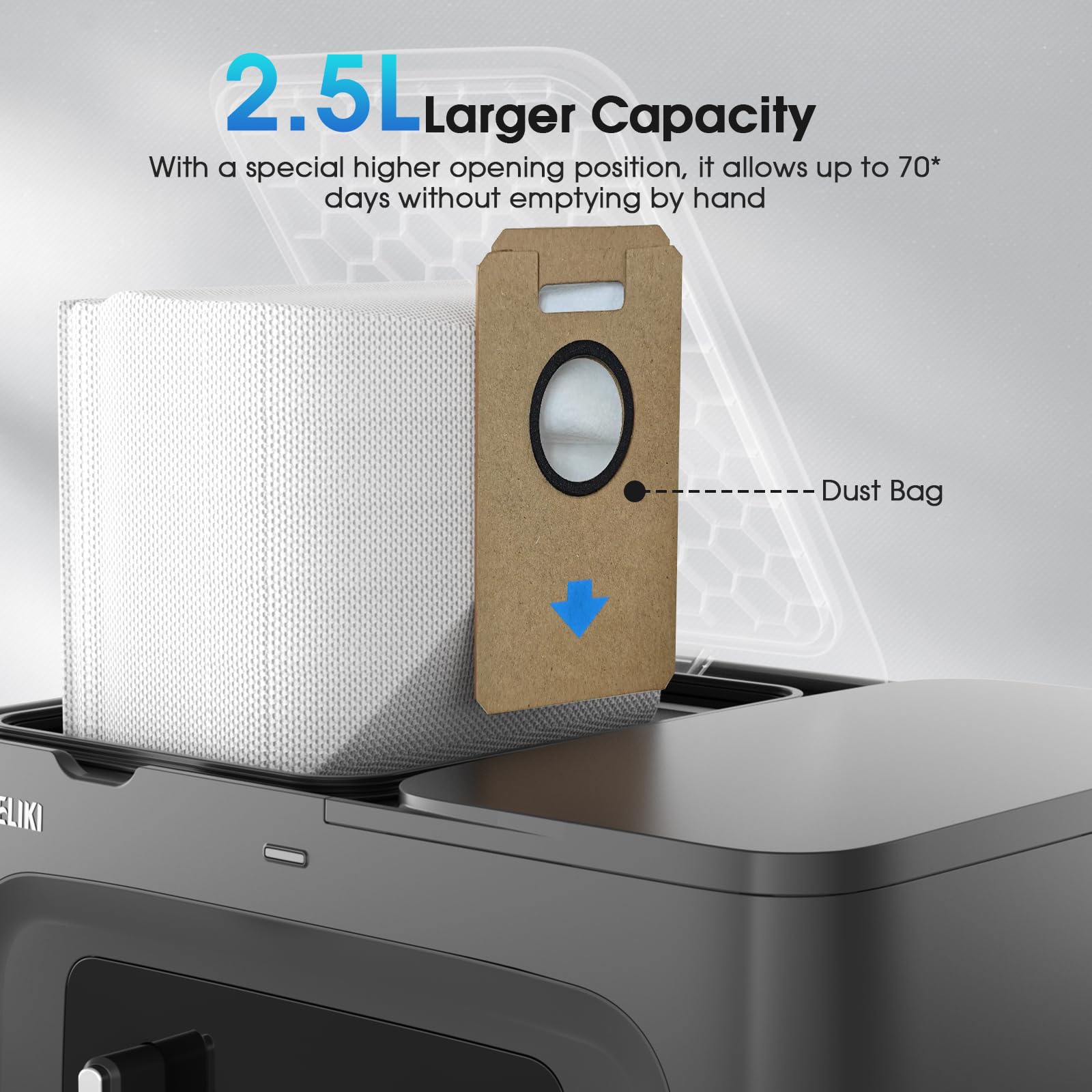 Compatible con D60S MAX, robot de aspiración y trapeador inteligente de navegación LiDAR, accesorios de repuesto (5 paquetes)
