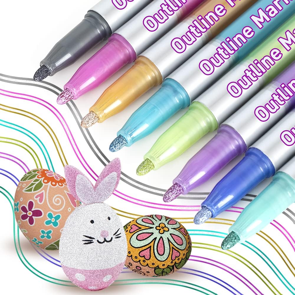 Glitzer Stifte 12er Set - Glitzer Filzstifte Für Kinder Ab 6